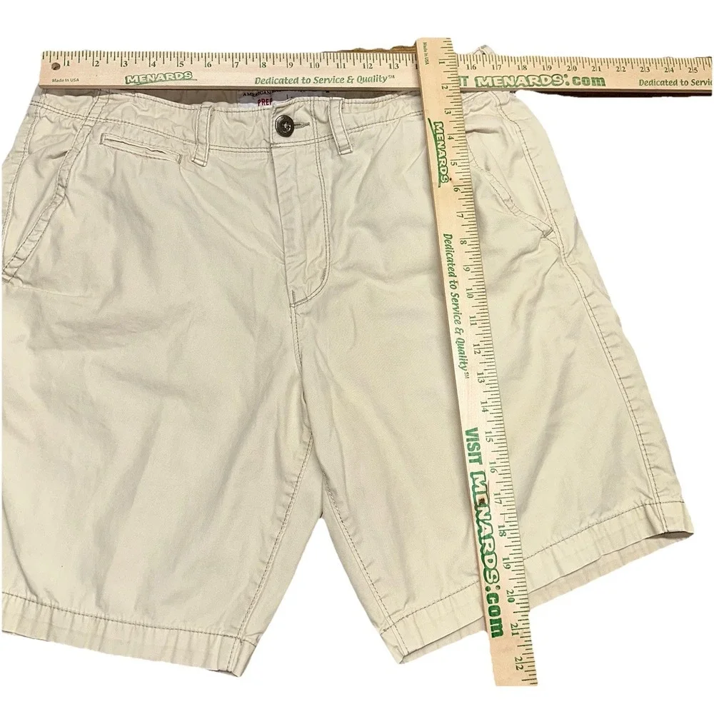 American Eagle Prep Khaki Flat Front Cotton Classic 9